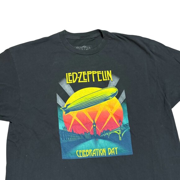 Led Zeppelin Celebration Day Band T-Shirt | Black Graphic Tee | Size 2XL - Picture 3 of 9